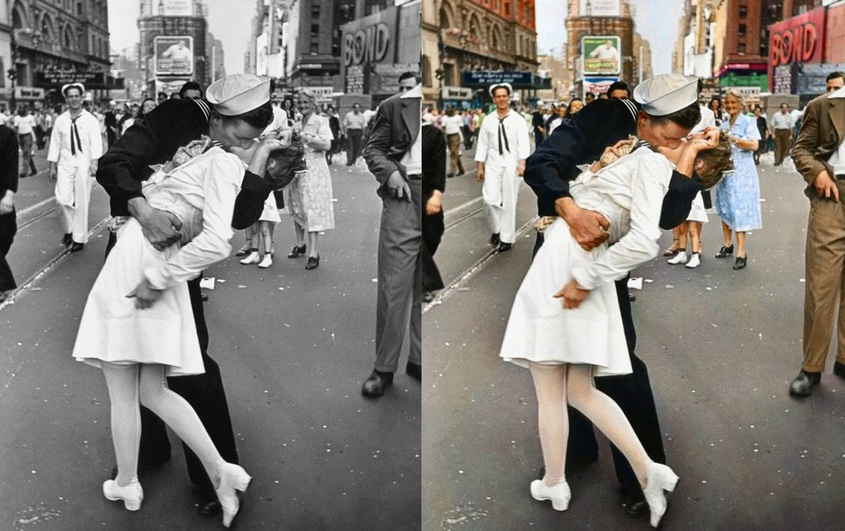 New York / Times Square // Fotó: Alfred Eisenstaedt / Life (1945)